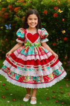 Vestido Junina Julina Quadrilha São João Festa Infantil Vestido Junina Julina Quadrilha São João Festa Infantil