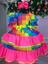 Vestido Junino Banana Club Luxo Rubia Arraia Quermesse Julino Vestido Junino Banana Club Luxo Rubia Arraia Quermesse Julino