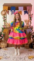 Vestido Junino Banana Club Luxo Rubia Vestido Junino Banana Club Luxo Rubia