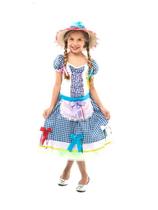 Vestido Junino Camponesa Manga Curta Infantil Vestido Junino Camponesa Manga Curta Infantil