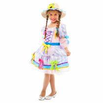Vestido Junino Camponesa Manga Longa Infantil Vestido Junino Camponesa Manga Longa Infantil
