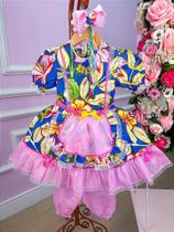 Vestido Junino Claudete com Shortinho e Laço