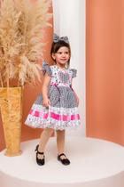 Vestido Junino Cordel Encantado P&B Vestido Junino Cordel Encantado P&B