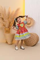 Vestido Junino Cordel Encantado Verde Vestido Junino Cordel Encantado Verde