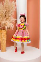 Vestido Junino Cordel Encantado Vermelho