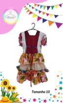 Vestido Junino infantil colorido (Tam. 10) Vestido Junino infantil colorido (Tam. 10)