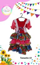 Vestido Junino infantil colorido (Tam. 10) Vestido Junino infantil colorido (Tam. 10)