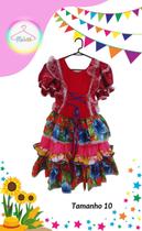 Vestido Junino infantil colorido (Tam. 10) Vestido Junino infantil colorido (Tam. 10)