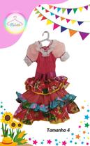 Vestido Junino infantil colorido (Tam. 4) Vestido Junino infantil colorido (Tam. 4)
