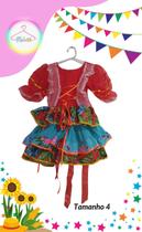Vestido Junino infantil colorido (Tam. 4) Vestido Junino infantil colorido (Tam. 4)