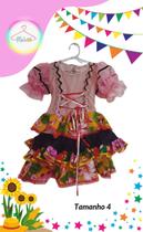 Vestido Junino infantil colorido (Tam. 4) Vestido Junino infantil colorido (Tam. 4)
