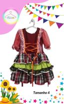 Vestido Junino infantil colorido (Tam. 4) Vestido Junino infantil colorido (Tam. 4)