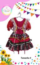 Vestido Junino infantil colorido (Tam. 4) Vestido Junino infantil colorido (Tam. 4)