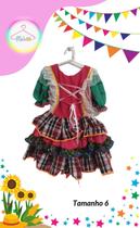 Vestido Junino infantil colorido (Tam. 6) Vestido Junino infantil colorido (Tam. 6)