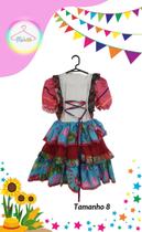Vestido Junino infantil colorido (Tam. 8) Vestido Junino infantil colorido (Tam. 8)