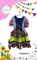Vestido Junino infantil colorido (Tam. 8) Vestido Junino infantil colorido (Tam. 8)