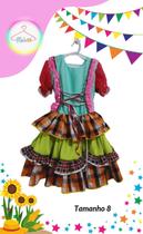 Vestido Junino infantil colorido (Tam. 8) Vestido Junino infantil colorido (Tam. 8)