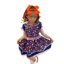Vestido Junino Infantil Festa Junina Caipira Menina São João Arraia Caipirinha Quadrilha Quermesse