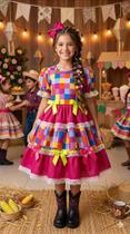 Vestido Junino Infantil Mimadine Luxo Amora
