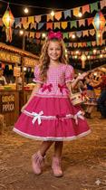 Vestido Junino Infantil Mimadine Luxo Stefanny Pink