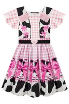 Vestido junino kukiê - boiadeira - menina - estilo moderno e confortável Vestido junino kukiê - boiadeira - menina - estilo moderno e confortável