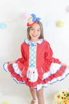 Vestido Junino Luxo Infantil Festa Junina Saia Babado Menina São João Caipira Caipirinha Vestido Junino Luxo Infantil Festa Junina Saia Babado Menina São João Caipira Caipirinha