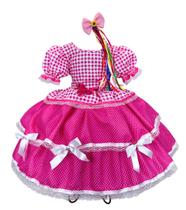 Vestido Junino Mimadine Luxo Mariana Pink