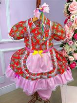 Vestido Junino Poliana - Estilo e Conforto para Festas Juninas