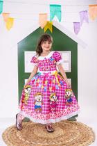 Vestido Junino Temático Luxo Turma da Mônica - Festa Junina