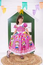 Vestido Junino Tematico Luxo Turma da Monica Julino Quadrilha