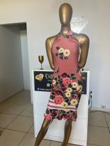 Vestido Justo Estampa Exclusiva de Qualidade Veste 36 Outlet Vida Fashion