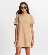 Vestido Juvenil Com Strass Minty Marrom