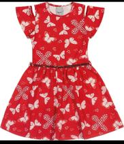 Vestido juvenil de malha com cinto Vestido juvenil de malha com cinto