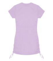 Vestido Juvenil Em Ribana Canelada Minty Roxo Vestido Juvenil Em Ribana Canelada Minty Roxo