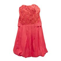 Vestido Juvenil Luxo sem Alça Balonê Renda Bella Bambina