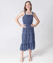 Vestido Juvenil Midi Estampa Flores Marisa Tam 10 a 16-49351 Vestido Juvenil Midi Estampa Flores Marisa Tam 10 a 16-49351