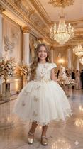 Vestido Juvenil Midi Vila Lele Sabrina Off - Elegante e Sofisticado Vestido Juvenil Midi Vila Lele Sabrina Off - Elegante e Sofisticado