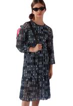 Vestido Juvenil Preto Estampado Menina Anjo Kikixodó