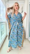 Vestido Kaftan Indiano Longo Estampado Plus Size-cod. 22105 Vestido Kaftan Indiano Longo Estampado Plus Size-cod. 22105