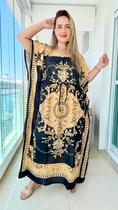 Vestido Kaftan Indiano Longo Estampado Plus Size-cod. 22116 Vestido Kaftan Indiano Longo Estampado Plus Size-cod. 22116