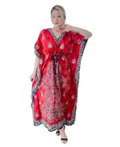 Vestido Kaftan Indiano Longo Plus Size 494