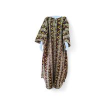 Vestido Kaftan Longo com Estampa Africana Vestido Kaftan Longo com Estampa Africana