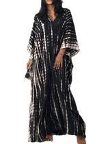 Vestido kaftan SMUDGE Life para mulheres plus size Summer Beach