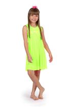 Vestido Kids Larissa Amarelo Fluor - Siri Vestido Kids Larissa Amarelo Fluor - Siri