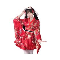 Vestido Kimono Geisha Sexy E Doce Para Mulheres, Robe Japonês De Verão, Fantasia De Cosplay Anime Vestido Kimono Geisha Sexy E Doce Para Mulheres, Robe Japonês De Verão, Fantasia De Cosplay Anime