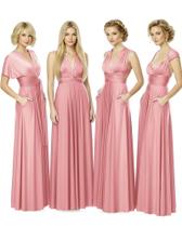 Vestido kmbridal Infinity Convertible para Madrinha Maxi Rosa Vestido kmbridal Infinity Convertible para Madrinha Maxi Rosa