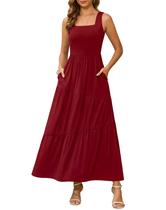 Vestido Kranda Women Vacation Summer Maxi Wine Tinto XXL Vestido Kranda Women Vacation Summer Maxi Wine Tinto XXL