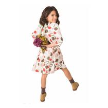 Vestido Kukiê Estampa Bolinhas Laço Coleção Alecrim