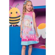 Vestido Kukiê Infantil em Neo Fresh Estampado