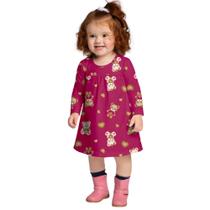 Vestido Kyly Infantil Inverno Meia Malha Manga Longa 1000730